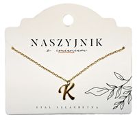 Naszyjnik z literą K