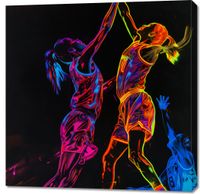 Obraz 90x90cm Mecz W Kosza