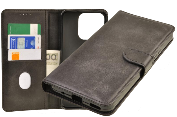 Etui portfel Wallet do Honor X8A czarny zdjęcie 1