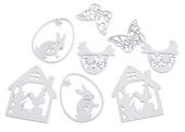 ażurowe wykrawanki wielkanocne 4cm - 6cm 8szt. | 173cang3010