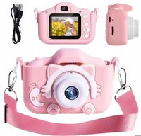 APARAT CYFROWY DLA DZIECI WIDEO FULL HD KOT KOTEK RÓŻOWY