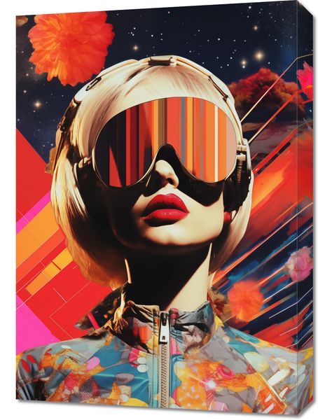 Obraz 50x70cm Retrofuturystyczna Muza zdjęcie 1