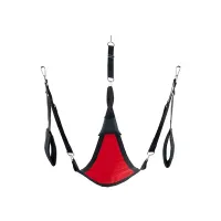 mr. sling uprząż tekstylna chusta trojkątna czerwona z akcesoriami