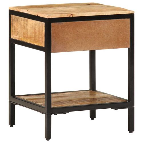 Szafka Nocna Brązowy 40 x 35 x 50 cm Lite drewno mango na Arena.pl