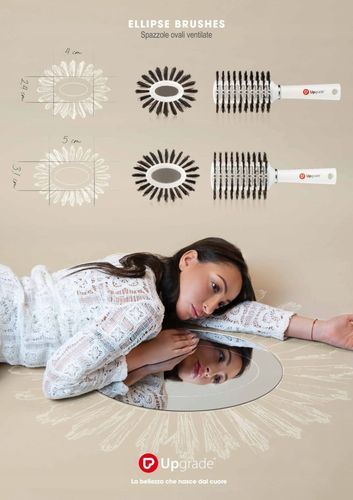 UPGRADE , SZCZOTKA do włosów ,OWALNA ,  ułatwiająca modelowanie ,sr  40 MM na Arena.pl