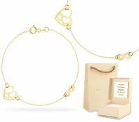 ZŁOTA BRANSOLETKA SERCE NIESKOŃCZONOŚĆ 333 GRAWER