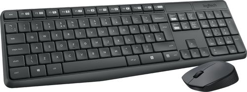 Logitech MK235 zestaw bezprzewodowa niska klawiatura mysz 920-007931 czarna na Arena.pl