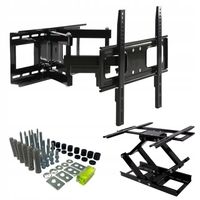 Solidny UCHWYT OBROTOWY wieszak do TELEWIZORA 32"-75" + zestaw montażowy