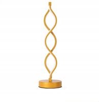 Nowoczesna Spiralna LED Lampa Stołowa Złota 35cm RGB WTYCZKA UK