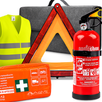 ZESTAW GAŚNICA 1KG MANOMETR APTECZKA KAMIZELKA TRÓJKĄT TORBA ORGAZNIER