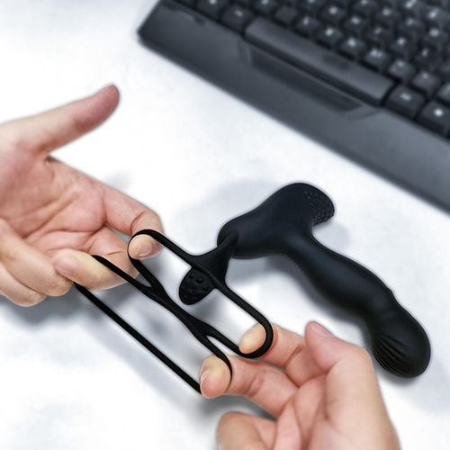 wibrator silicone massager 7 function and heating function, black na Arena.pl