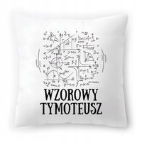 Poduszka Dla Tymoteusza Na Urodziny Ze Zdjęciem Na Prezent Biała 40X40 Cm