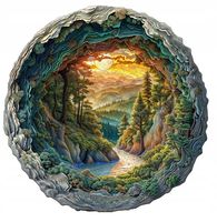 PUZZLE DREWNIANE 300 ELEMENTÓW LAS ROZMIAR L 34 CM PUZZLE 3D