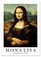 Plakat cyfrowy do wydruku Mona Lisa