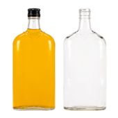 Butelka PŁASKA 500 ml z zakrętką na bimber wódkę
