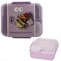 LUNCH BOX PRZEGRÓDKI POJEMNIK ŚNIADANIÓWKA DUŻA 2900ml Z ZAMKNIĘCIEM