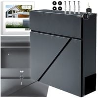 Skrzynka pocztowa na listy pocztę gazety geometryczna antracyt Cassetta