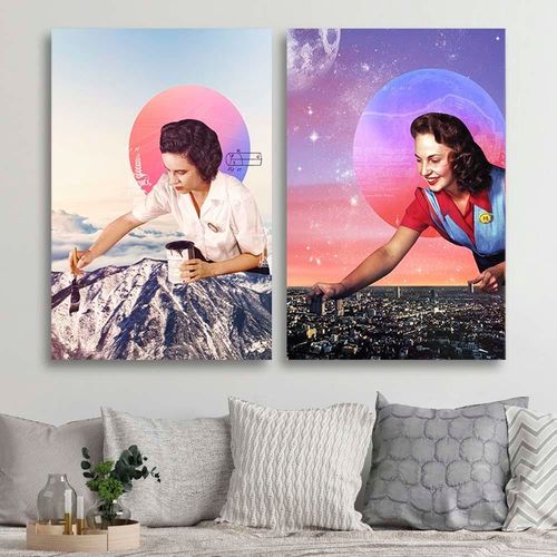 Obraz na płótnie – Canvas, Malowane szczyty 40x60 na Arena.pl