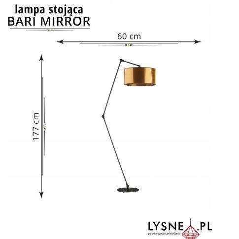 Lampa podłogowa BARI MIRROR na Arena.pl