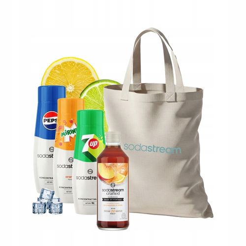 Zestaw Syrop SodaStream Pepsi Mirinda 7Up 3x440ml Crafted 330ml + na Arena.pl