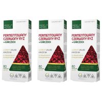 Fermentowany czerwony ryż + karczoch MEDICA HERBS 3x80 kapsułek 260 mg
