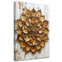 Obraz do salonu sypialni biura gabinetu, Mandala Zen Spa Shabby