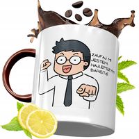 Kubek Bordowy Dla Baristy Na Urodziny Prezent Z Nadrukiem Ze Zdjęciem