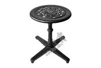 MINI STOLIK P07 - NISKI Z BLATEM KORONKOWYM ŻELIWNY