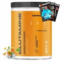 nowmax L-GLUTAMINE L GLUTAMINA 500g AMINOKWASY REGENERACJA MIĘŚNIE JELITA