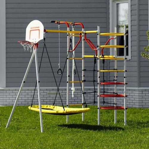 Leżak huśtawka do ogrodu 170 cm Kometa żółty na Arena.pl