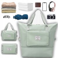 KOMPAKTOWA 3W1 SPORTOWA SKŁADANA TORBA NA SIŁOWNIĘ PODRÓŻNA BEDEE zielona