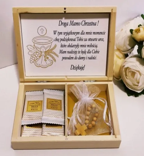 UPOMINEK KOMUNIJNY Podziękowanie dla gości I Komunia Święta CHRZESTNEJ zdjęcie 3