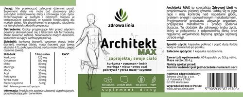 Architekt Max odchudzanie FAT BURNER Spalacz tłuszczu Metabolizm na Arena.pl