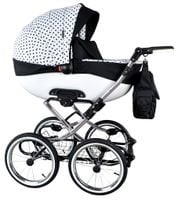 KLASYCZNY Wózek Dziecięcy ROYS Chrom 3w1 Retro Wielofunkcyjny Indywidu