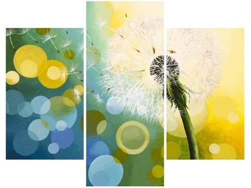 70 90CM OBRAZ 3 ELEM DMUCHAWIEC SŁOŃCU ŚCIENNY PŁÓTNO na Arena.pl