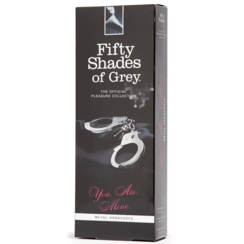 fifty shades of grey you are mine kajdanki stalowe z zamkiem 26,7 cm na Arena.pl