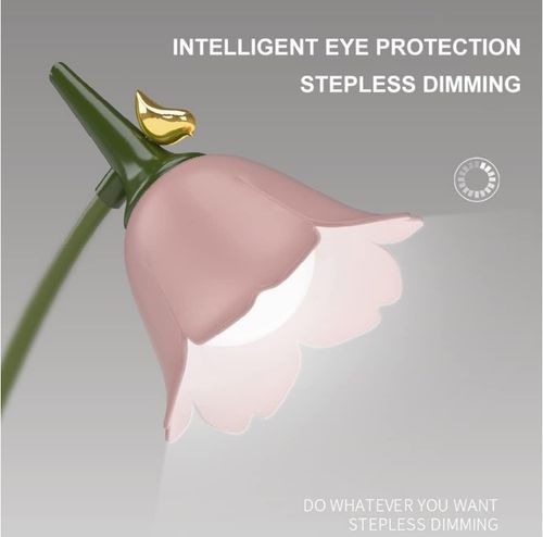 Lampka biurkowa kwiatek LED z ochroną oczu z uchwytem na telefon na Arena.pl