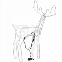 Świecący renifer z ruchomą głową światełkami flash rzeźba przed dom Barwa światła - Zimna (ok 6000k)