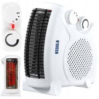 TERMOWENTYLATOR FARELKA GRZEJNIK ELEKTRYCZNY BIAŁY NAWIEW CICHY MOCNY