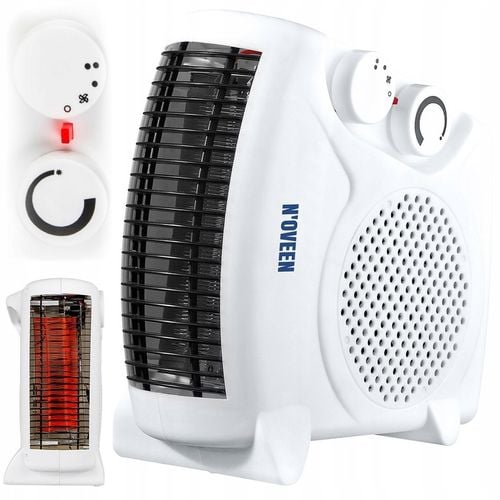 TERMOWENTYLATOR FARELKA GRZEJNIK ELEKTRYCZNY BIAŁY NAWIEW CICHY MOCNY na Arena.pl