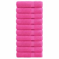 Ręczniki premium SOLUND, 10 szt., różowe, 50x100 cm, 600 g/cm²