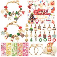 KALENDARZ ADWENTOWY ZESTAW DO ROBIENIA BRANSOLETEK DIY DLA DZIECI PREZENT