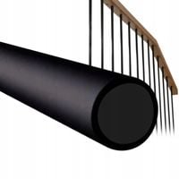 RURA RURKA DO BALUSTRADY CZARNY MAT 19MM 200CM TRALKA SŁUPEK PORĘCZ