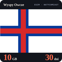 Karta eSIM Internet Wyspy Owcze 10 GB na 30 dni - bez rejestracji