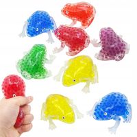 12x GNIOTEK ŻELOWY ŻABA KOLOROWA ANTYSTRESOWA SENSORYCZNA SQUISH PRANK ŻART