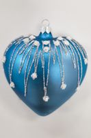 Bombka Choinkowa Niebieskie Serduszko - 1 sztuka