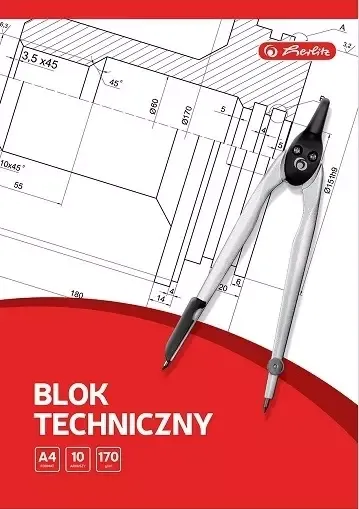 Blok Techniczny A4 10 Kartek Białych zdjęcie 1