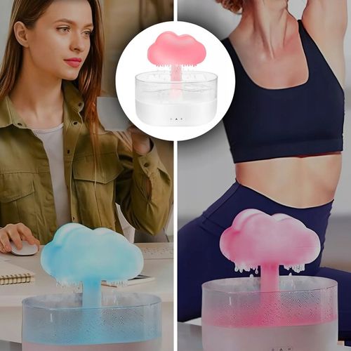 DUŻY NAWILŻACZ POWIETRZA DYFUZOR AROMATERAPIA GRZYBEK LAMPKA NOCNA LED na Arena.pl