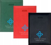 KALENDARZ A4 2026 DZIENNY FIRMOWY nadruk Z TWOIM LOGO NAPISEM 50 SZTUK