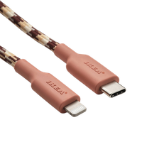 Kabel przewód USB-C Lightning MFi 3A 1,5m 480Mb/s szybki LILLHULT beżowy